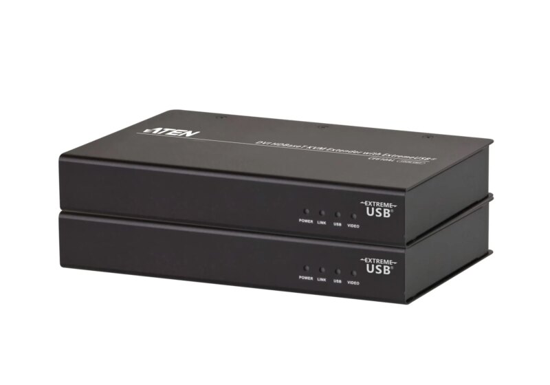 ATEN USB 2.0 DVI HDBaseT KVM Extender EX.USB/W/(US/EU/OUT) ADP.(100m). (CE610A)