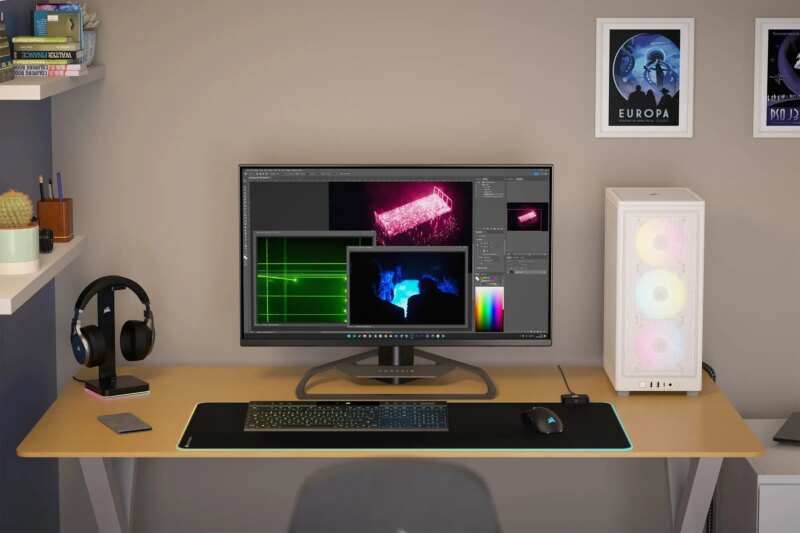iCUE 2000D RGB AIRFLOW White Mini-ITX PC Case; 3x 2.5'' Drive Bays; Up to 360mm Radiator compatible; 2x 120mm fan incl (CC-9011247-WW) - Image 14
