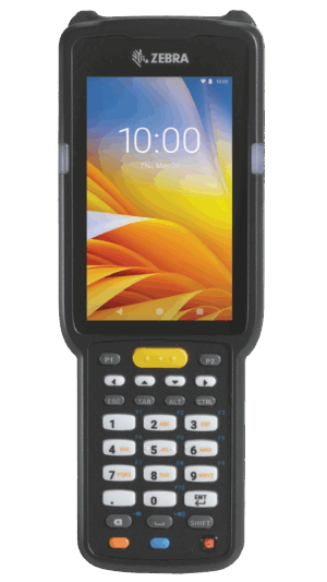 Zebra Brick Straight Shooter; 802.11 a/b/g/n/ac; Bluetooth; 2D SE4770; 4.0'' display; 38 Key; Extended Capacity Battery; Android (MC330L-SJ3EG4RW)