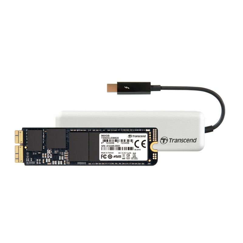 TRANSCEND 960G JETDRIVE 855 NVME PCI-3 SSD UPGRADE KIT FOR MAC WITH PCI-E THUNDERBOLT ENCLOSURE (TS960GJDM855) - Image 5