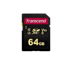 TRANSCEND 700S 64GB UHS-II U3 V90 CLASS 10 SDXC CARD - MLC (TS64GSDC700S)