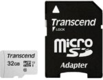 TRANSCEND 300S 32GB MICRO SD UHS-1 U1 CLASS10 - READ 95MB/S - WRITE 45MB/S WITH ADAPTOR -TLC (TS32GUSD300S-A)