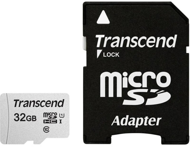 TRANSCEND 300S 32GB MICRO SD UHS-1 U1 CLASS10 - READ 95MB/S - WRITE 45MB/S WITH ADAPTOR -TLC (TS32GUSD300S-A) - Image 2