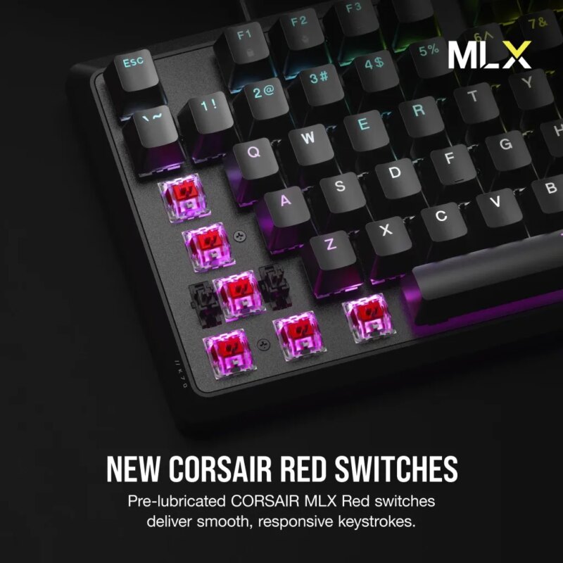 Corsair K70 CORE RGB Mechanical Gaming Keyboard - CORSAIR Red Linear Switches (CH-910971E-NA) - Image 7