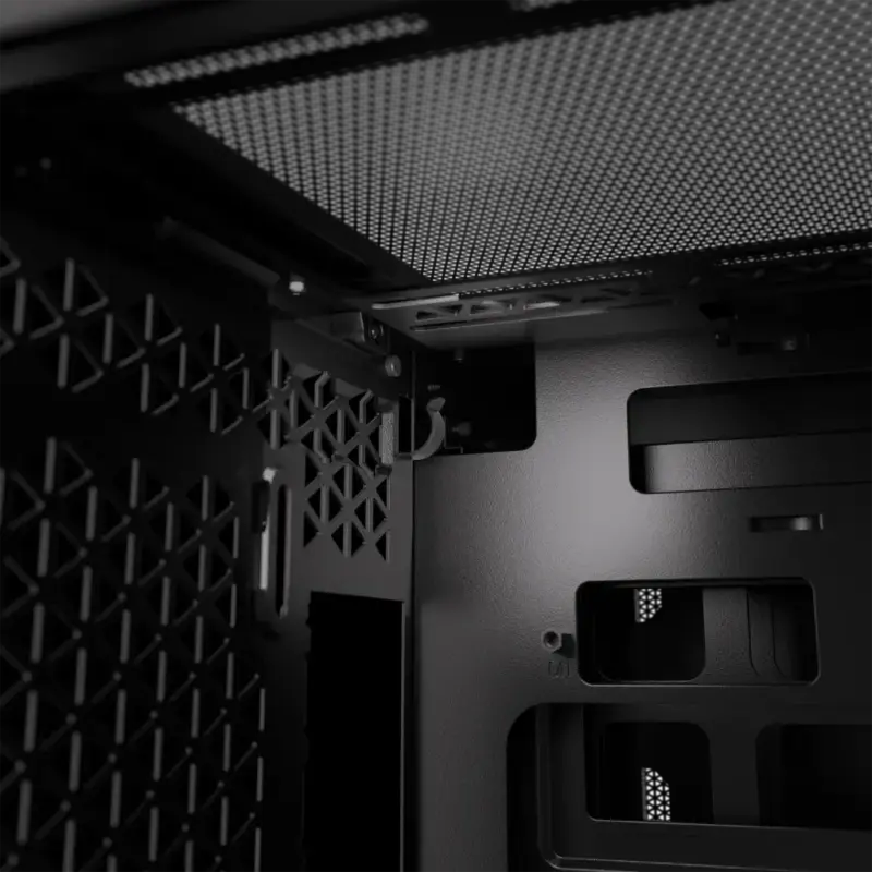 2500X RGB Micro ATX Black Dual Chamber PC Case; 2x 3.5'' |  2x 2.5'' Drive Bays; Up to 360mm Radiator; 2x 120mm fan incl (CC-9011267-WW) - Image 10