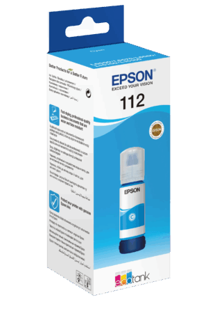 Epson 112 EcoTank Pigment Cyan ink bottle (70 ml) (C13T06C24A)