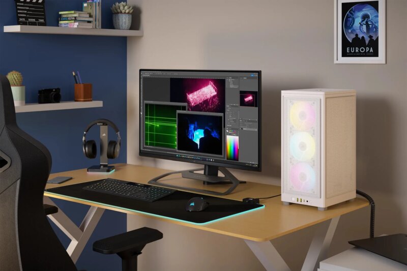 iCUE 2000D RGB AIRFLOW White Mini-ITX PC Case; 3x 2.5'' Drive Bays; Up to 360mm Radiator compatible; 2x 120mm fan incl (CC-9011247-WW) - Image 19