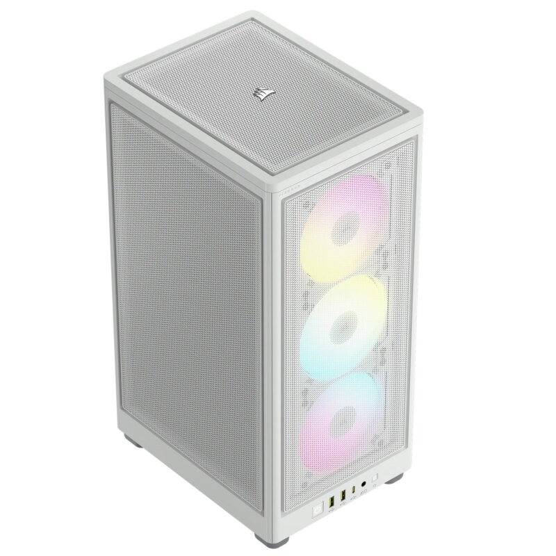 iCUE 2000D RGB AIRFLOW White Mini-ITX PC Case; 3x 2.5'' Drive Bays; Up to 360mm Radiator compatible; 2x 120mm fan incl (CC-9011247-WW) - Image 23