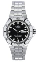 Edox Delfin The Original Day Date Black Dial Automatic Diver's 88008 3M NIN 200M Men's Watch
