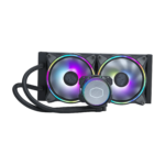 Cooler Master Cooler ML240 IllusionARGB Liquid Cooler; 240mm Radiator; 2 x 120mm ARGB Illusion; Transparent Pump Design (MLX-D24M-A18P2-R1)