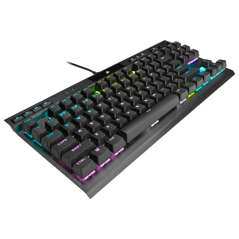 Corsair K70 RGB TKL Mechanical Gaming Keyboard; Backlit RGB LED; Cherry MX Speed Keyswitches; Black (CH-9119014-NA) - Image 4
