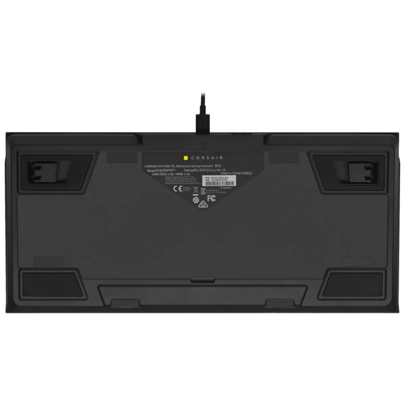Corsair K70 RGB TKL Mechanical Gaming Keyboard; Backlit RGB LED; Cherry MX Speed Keyswitches; Black (CH-9119014-NA) - Image 6