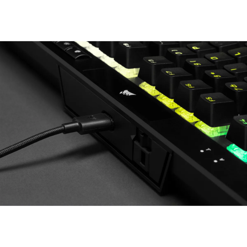 Corsair K70 RGB TKL Mechanical Gaming Keyboard; Backlit RGB LED; Cherry MX Speed Keyswitches; Black (CH-9119014-NA) - Image 15