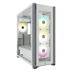 7000X RGB White Tempered Glass Mid-Tower; 6x 3.5'' |  3x 2.5'' Drive Bays; 480mm Radiator Compatible; 4x 140mm RGB Fans incl (CC-9011227-WW)