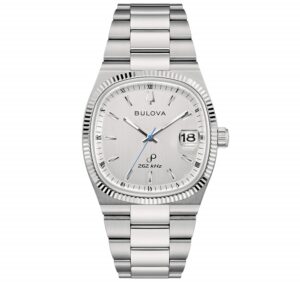 Bulova Classic Super Seville 262kHz Precisionist Stainless Steel Bracelet Silver Dial Quartz 96B444 Men's Watch