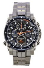 Bulova Icon Precisionist Chronograph Stainless Steel Grey Dial Quartz Diver's 98B343 300M Men's Watch