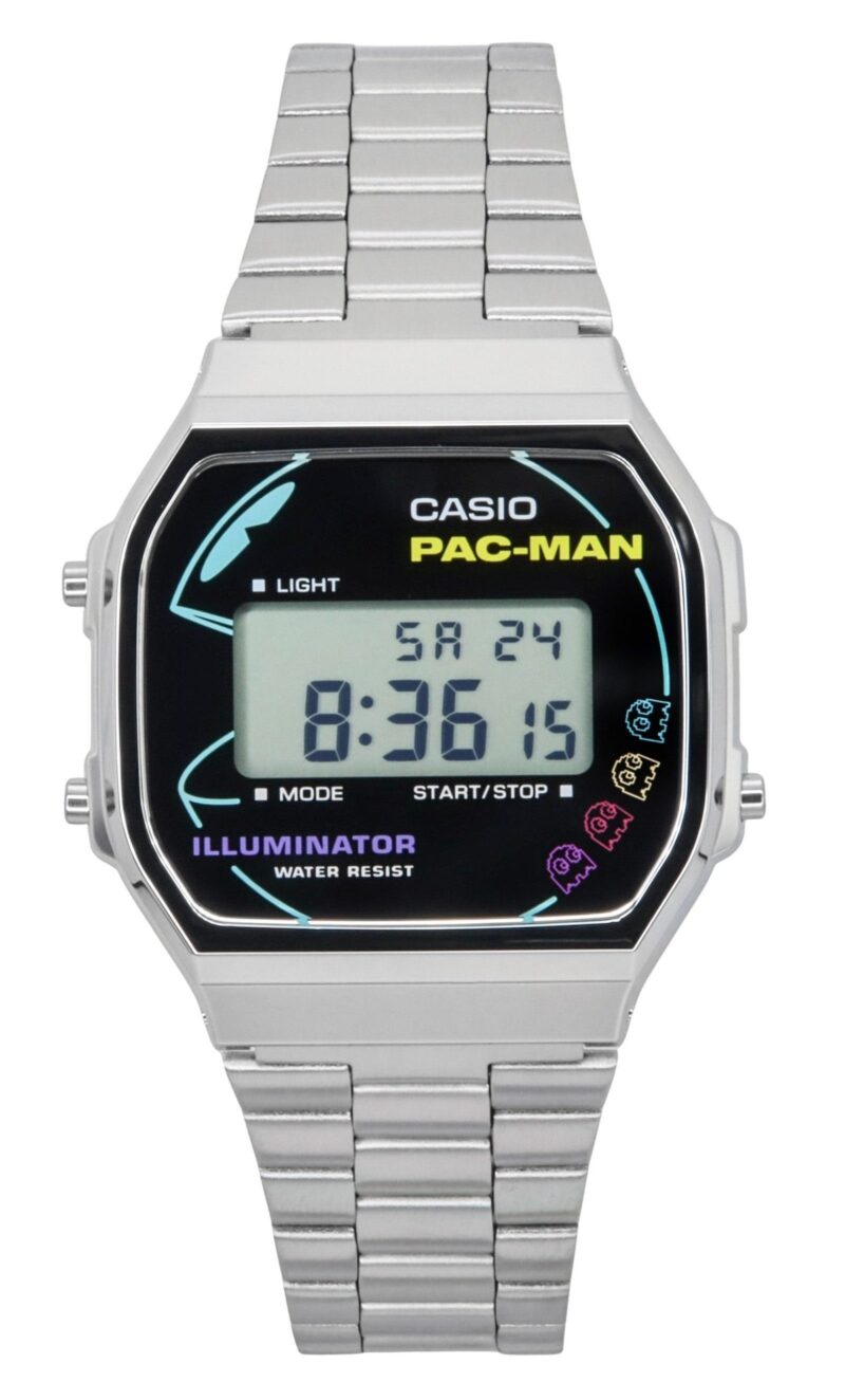 Casio Vintage Digital PAC-MAN Collaboration Quartz A168WEPC-7A Unisex Watch