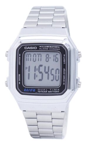 Casio Vintage Illuminator 10 Year Battery Dual Time (A178WA-1ADF) Unisex Watch_main