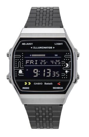 Casio Vintage Digital PAC-MAN Collaboration Smartphone Link Quartz ABL-100WEPC-1B Unisex Watch