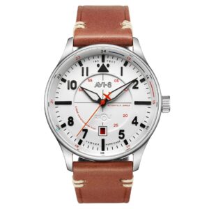 AVI-8 Hawker Hurricane Kent Newton White Dial Automatic AV-4094-01 Men's Watch