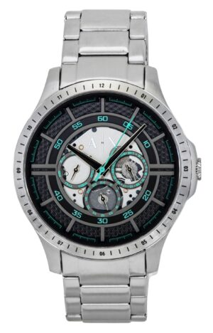Armani Exchange Stainless Steel Multifunction Black Dial Quartz AX2459 Men's Watch