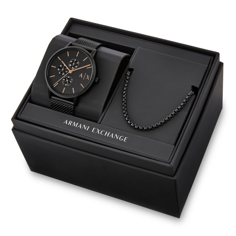 A|X Armani Exchange Men's Watch and Necklace Jewellery Set (AX7162SET) - Image 5