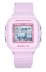 Casio Baby-G Digital Resin Strap Pink Dial Quartz BGD-10-4 100M Women's Watch
