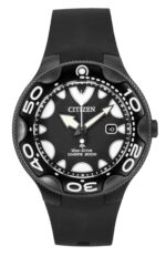 Citizen Promaster Eco-Drive Orca Polyurethane Strap Black Dial Diver's BN0235-01E 200M Men's Watch