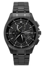 Citizen Attesa Radio-Controlled Super Titanium Black Dial Eco-Drive BY1006-62E 100M Men's Watch