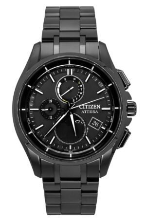 Citizen Attesa Radio-Controlled Super Titanium Black Dial Eco-Drive BY1006-62E 100M Men's Watch