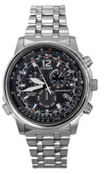 Citizen Promaster Sky Radio Controlled Chronograph Stainless Steel Black Dial Eco-Drive CB5860-86E 200M Men's Watch