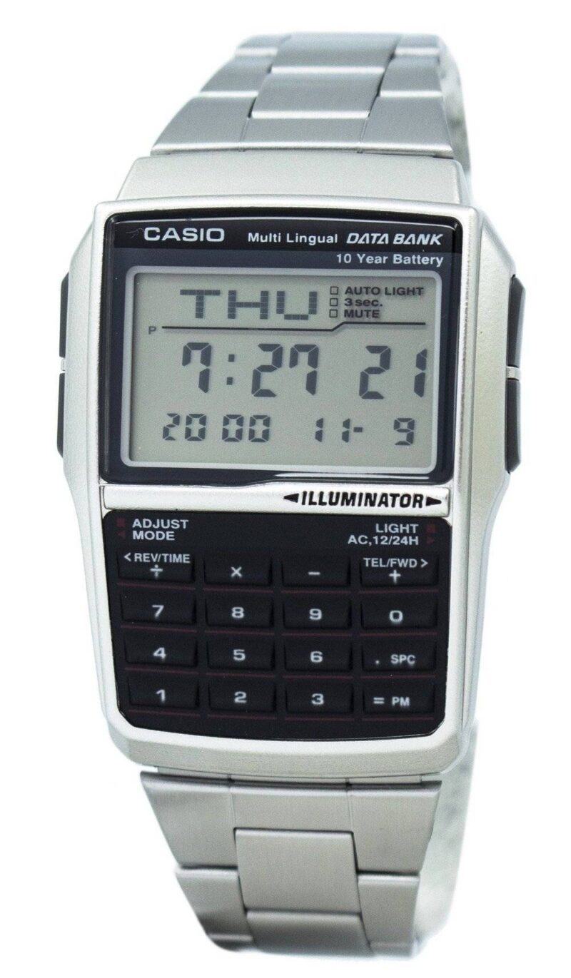 Casio Vintage Databank Calculator - Silver (DBC-32D-1ADF) Men's Watch