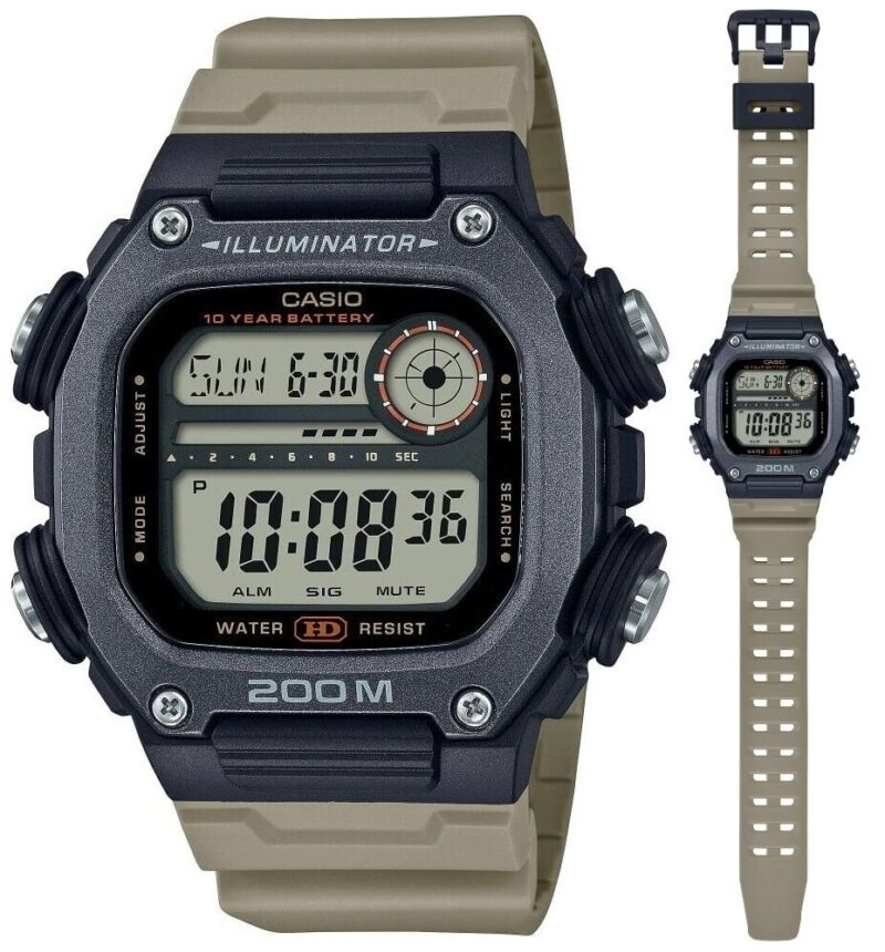 Casio Sport Illuminator Diver 200m. 10 Years Battery - Xl Strap (DW-291HX-5AVDF) Men's Watch_main
