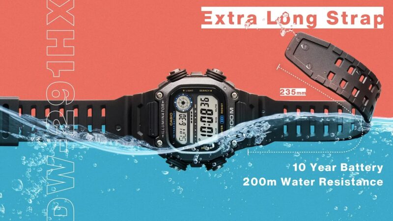 Casio Sport Illuminator Diver 200m. 10 Years Battery - Xl Strap (DW-291HX-5AVDF) Men's Watch_1