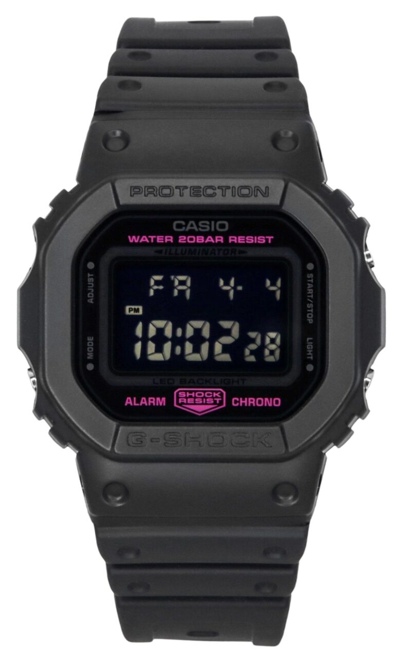 Casio G-Shock Digital Pink Ribbon Bio-Based Resin Strap Quartz DW-5600PK-1 200M Women's Watch