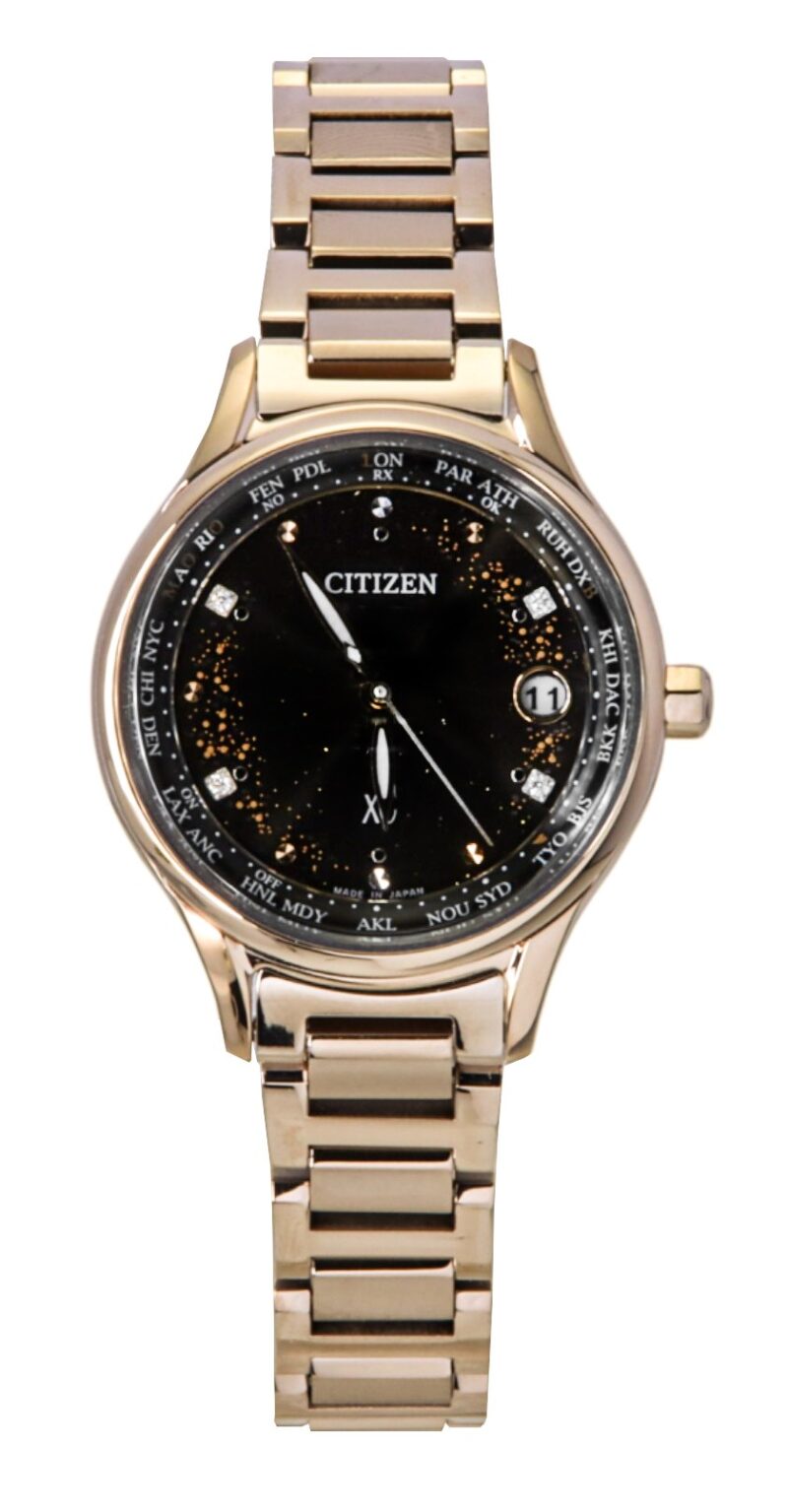 Citizen xC DENPA Radio-Controlled Limited Edition Super Titanium Black Dial Eco-Drive EC1166-74E Women's Watch
