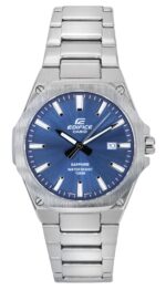 Casio Edifice Sapphire Crystal Analog Stainless Steel Blue Dial Quartz EFR-S108D-2A 100M Men's Watch