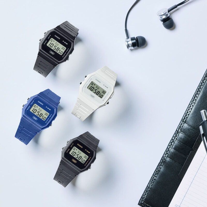 Casio Vintage F-91 Bio Resin Strap - Gun (F-91WB-1AEF) Unisex Watch_2