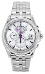 Citizen Radio Controlled Stainless Steel Mother Of Pearl Dial Eco-Drive FC0010-55D 100M Women's Watch
