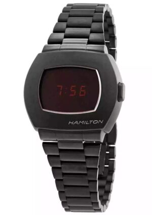 Hamilton American Classic PSR Digital Stainless Steel Black Dial Quartz H52404130 100M Men's Watch