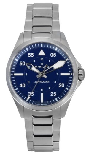 Hamilton Khaki Aviation Pilot Stainless Steel Blue Dial Automatic H76305140 100M Men's Watch