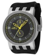 Invicta DNA Silicone Strap Grey And Black Multifunction Dial Quartz 44225 100M Men's Watch