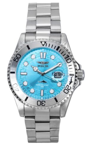 Invicta Pro Diver Stainless Steel Light Blue Dial Quartz 44715 100M Men's Watch