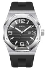 Invicta Huracan Silicone Strap Black Dial Quartz 45772 100M Men's Watch