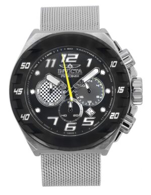 Invicta Racing Chronograph GMT Stainless Steel Grey Dial Quartz 47203 Men's Watch