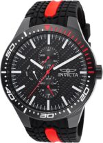 Invicta Racing Silicone Strap Black Dial Quartz 47553 Men's Watch