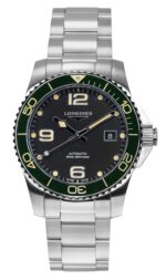 Longines HydroConquest Stainless Steel Black Dial Automatic Diver's L3.781.4.05.6 300M Men's Watch