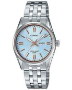 Casio Collection Lady Day & Date - Light Blue. Bronze Indexes (LTP-1335D-2AVDF) Women's Watch_main