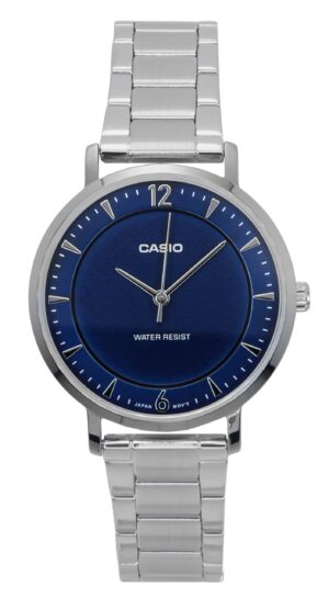 Casio Standard Analog Stainless Steel Blue Dial Quartz LTP-VT04D-2A Women's Watch