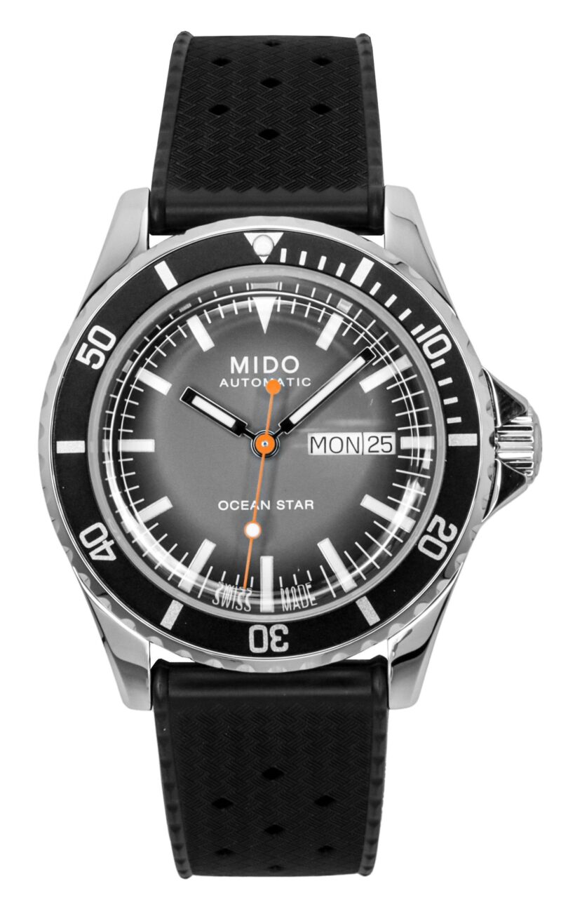 Mido Ocean Star Tribute Gradient Rubber Strap Grey Dial Automatic Diver's M026.830.17.081.00 200M Men's Watch
